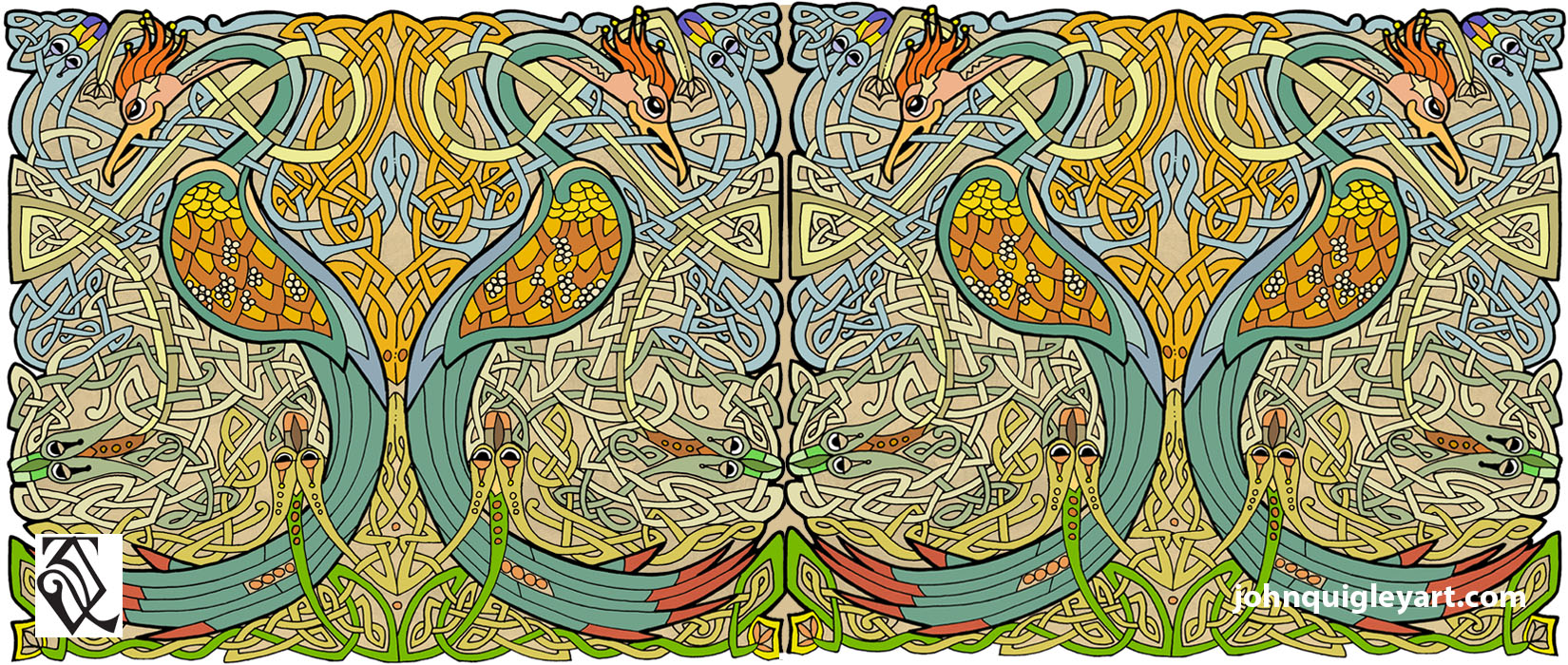 Celtic Bird Mug Design