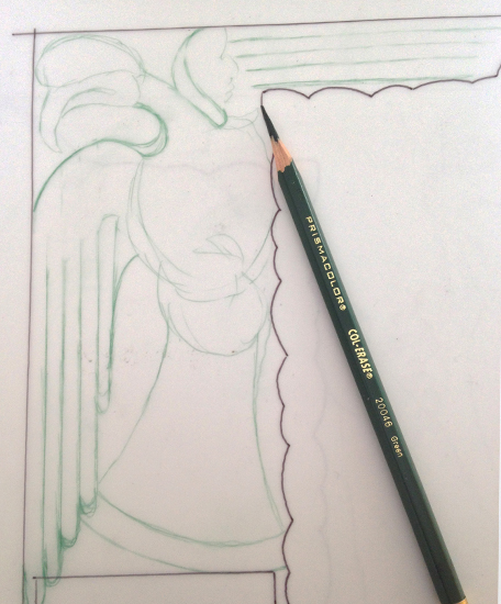 Celtic Bird drawing 2