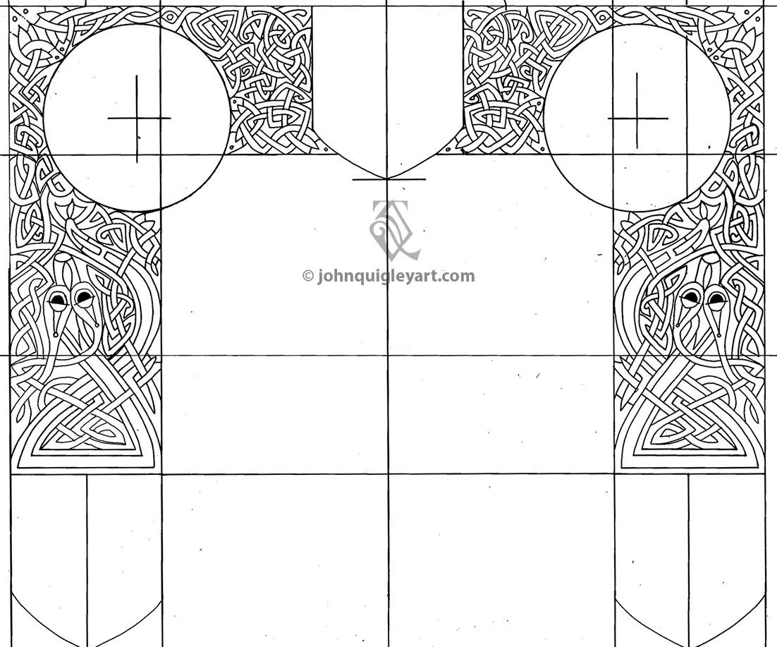 anthem border Pen & Ink