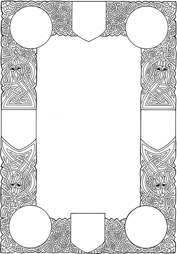 final border black and white