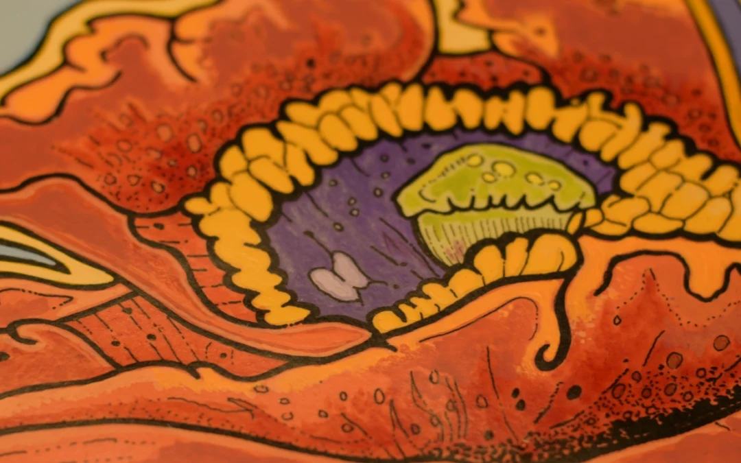 Poppy Art Nouveau Drawing