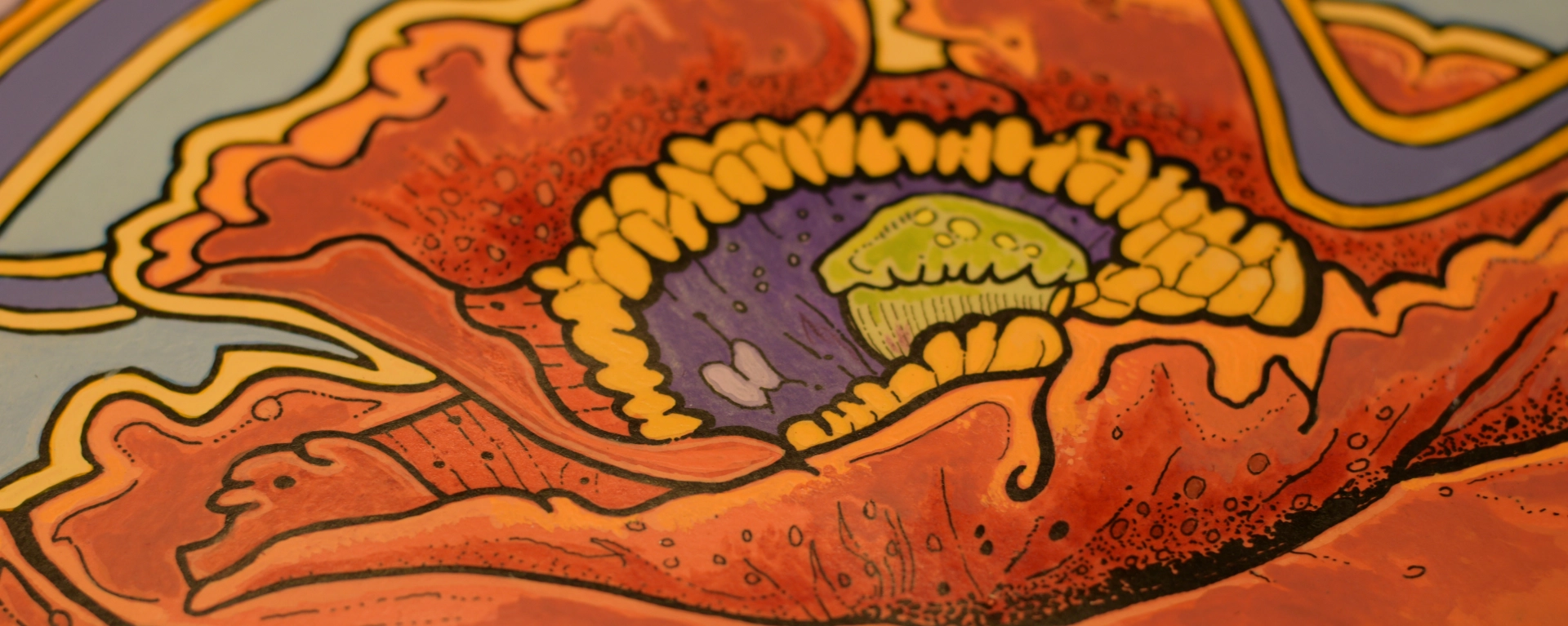 Poppy Art Nouveau Drawing